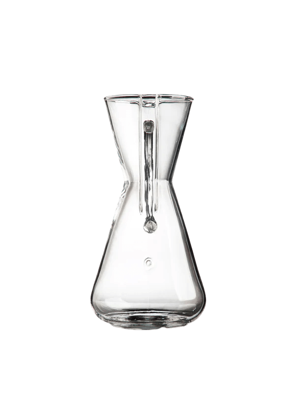 Chemex Three Cup Glass Handle Coffee Maker - Perfect for Home Brewing, Office Use & Specialty Coffee Lovers