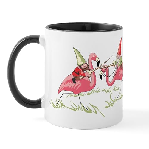 White/Black Inside - Jousting Gnomes Mug