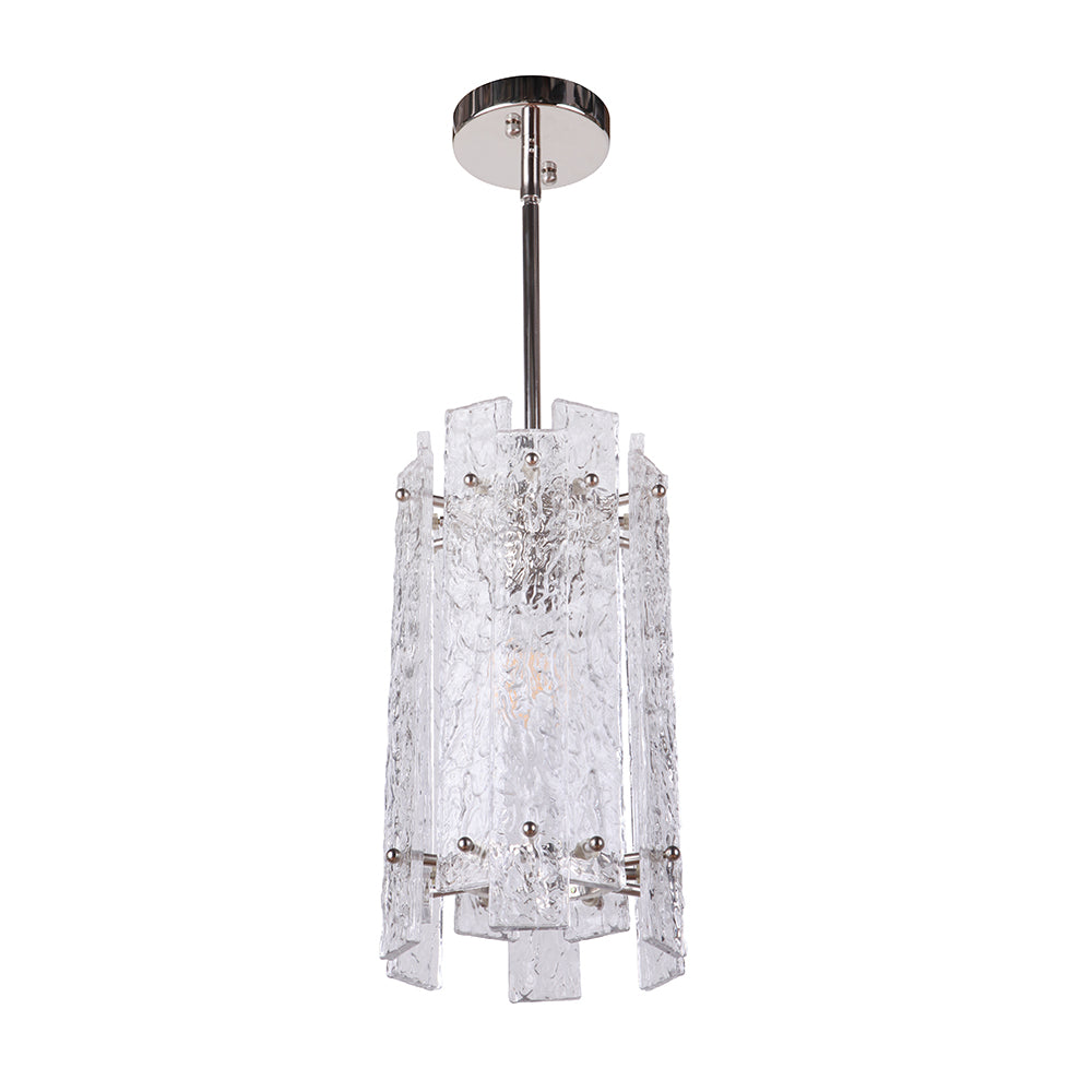 Isling 1 Light Pendant - Modern Single Bulb Hanging Light Fixture for Kitchen Island, Dining Room, Bedroom & Living Room Decor
