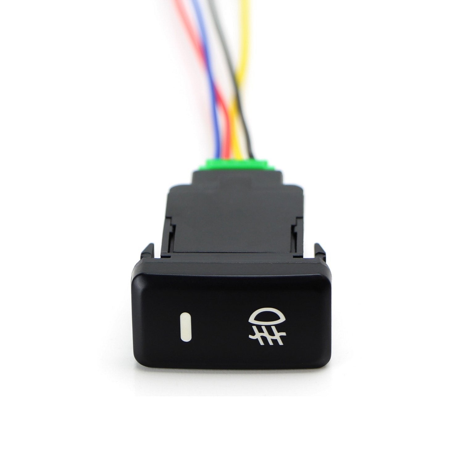 12V 4-Pole Push Button Switch with LED Indicator - Waterproof, Heavy Duty, for Car, Boat, RV, and Industrial Equipment
