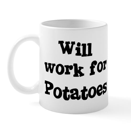 White - Will Work For Potatoes Mug