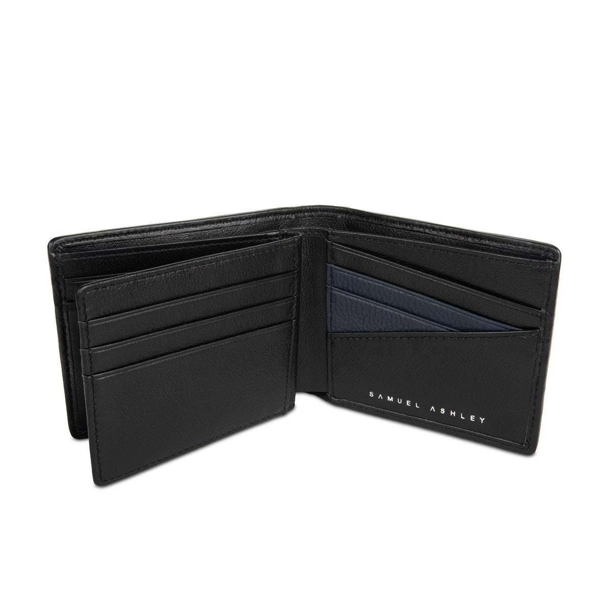 Premium Grayson Leather RFID Blocking Bi-Fold Wallet for Men - Slim & Stylish with Extra Flap - Perfect for Travel, Business & Everyday Use