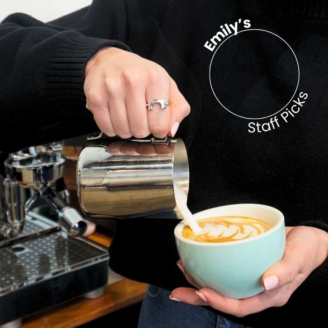 Professional Barista Milk Frothing Pitcher 12oz, 20oz, 32oz - Stainless Steel Coffee Latte Art Jug for Perfect Cappuccino & Espresso Drinks at Home or Café
