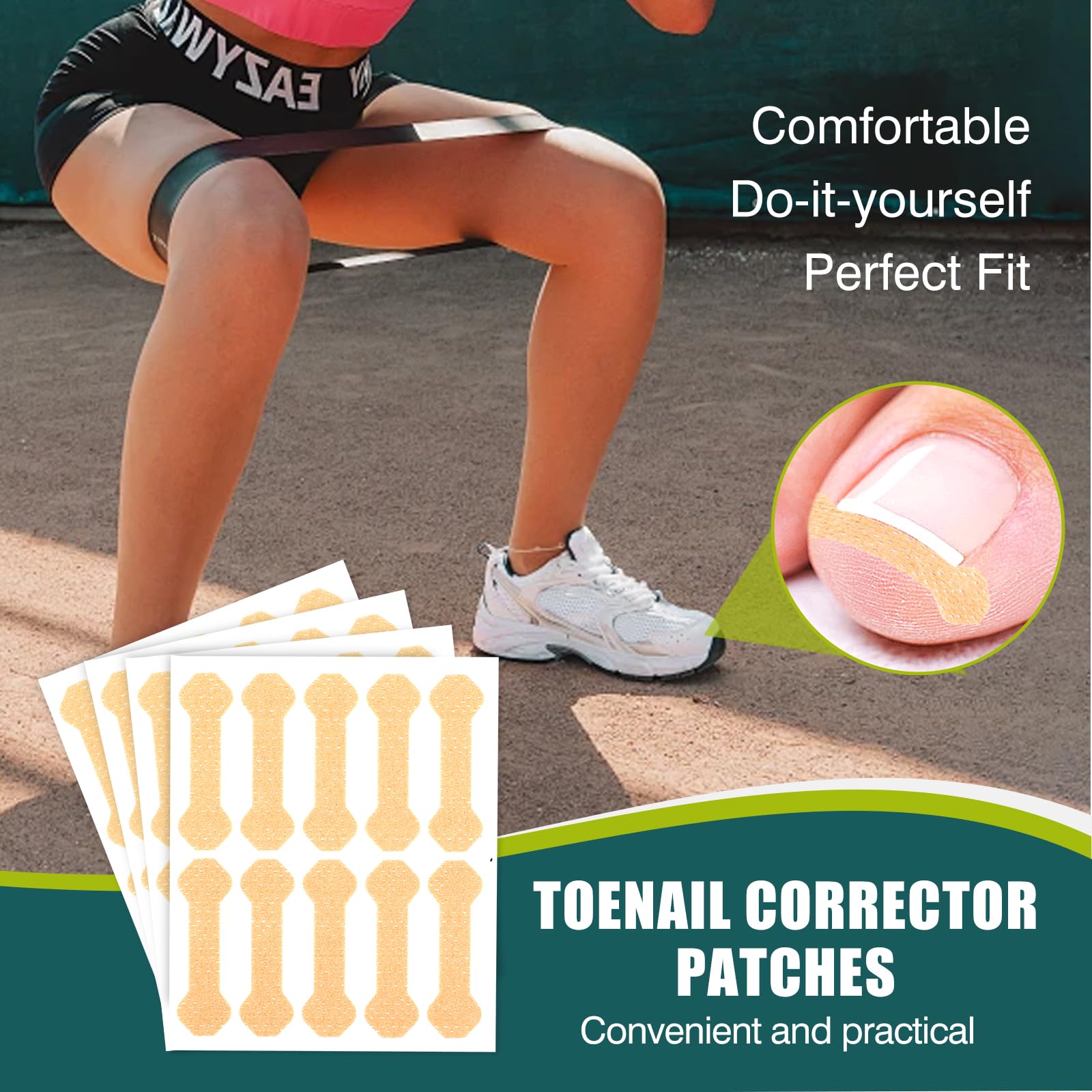 Professional Ingrown Toenail Treatment Strips & Pedicure Kit - 140 Pcs for Pain Relief & Toenail Care | Perfect for Home Use, Salon Treatments & Post-Surgery Recovery