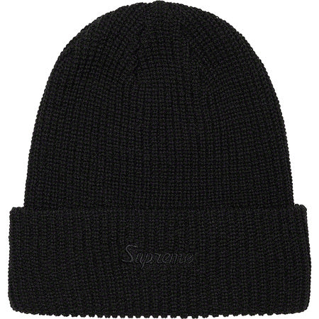 Supreme Loose Gauge Beanie - Soft Winter Knit Hat for Men & Women - Black - Warm & Stylish for Cold Weather, Outdoor Activities & Street Fashion