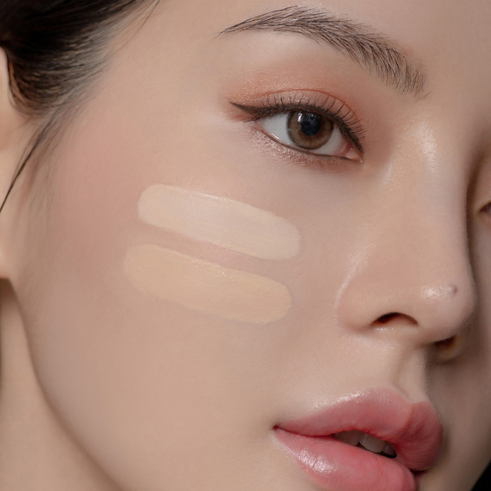 BOM Flex Cushion Foundation SPF50+ PA++++ - 15g Lightweight Liquid Foundation with High Coverage, 3 Natural Shades - Perfect for Daily Wear, Travel & Touch-Ups