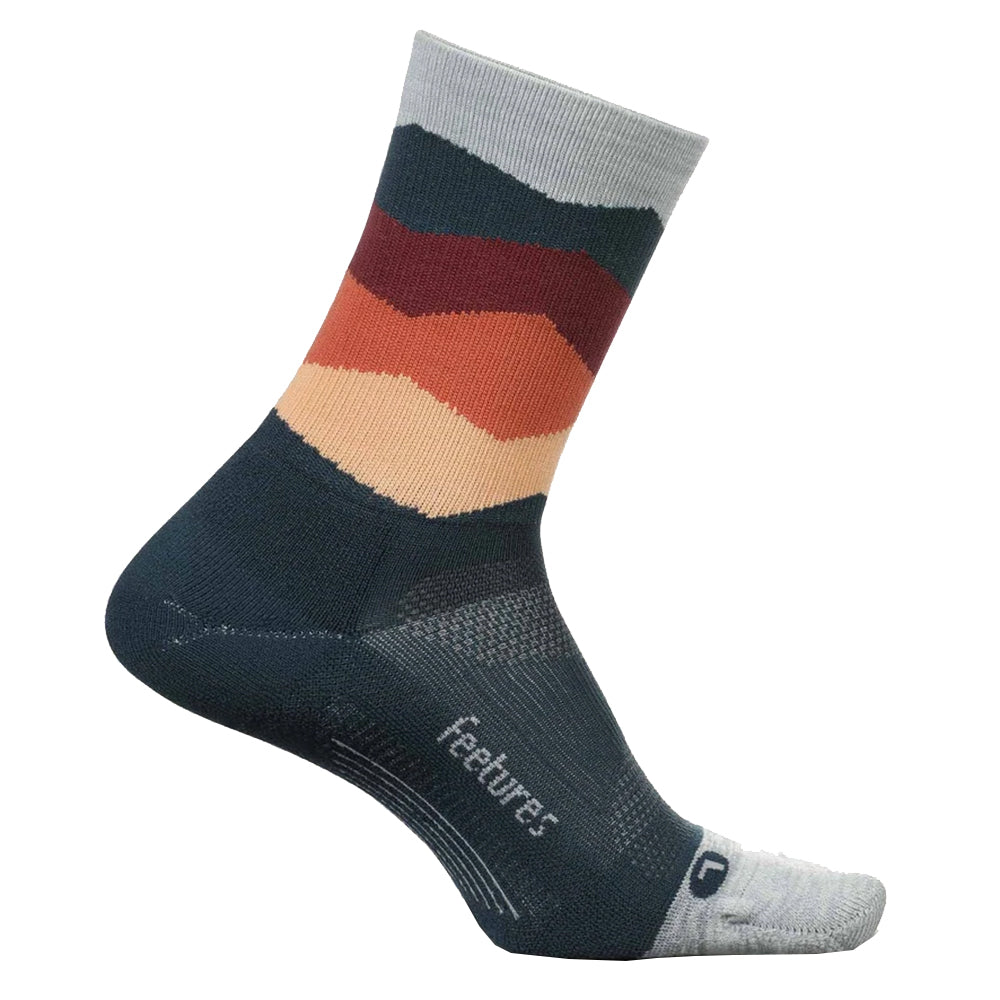 Feetures Elite Light Cushion Mini Crew Socks - Running, Hiking & Athletic Performance Socks for Men & Women - Breathable & Supportive for All-Day Comfort