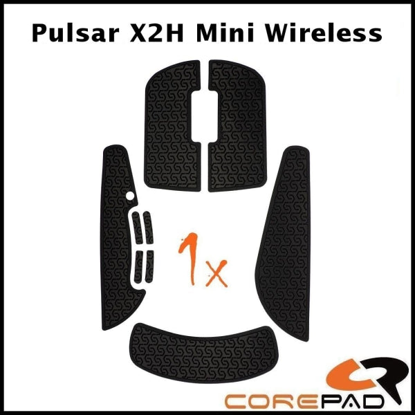 Corepad Soft Grips (Flat Edge) for Pulsar X2H Mini - Premium Mouse Grip Tape for Gaming, Esports & PC Accessories - Enhance Control & Comfort for FPS, MOBA & Competitive Gaming