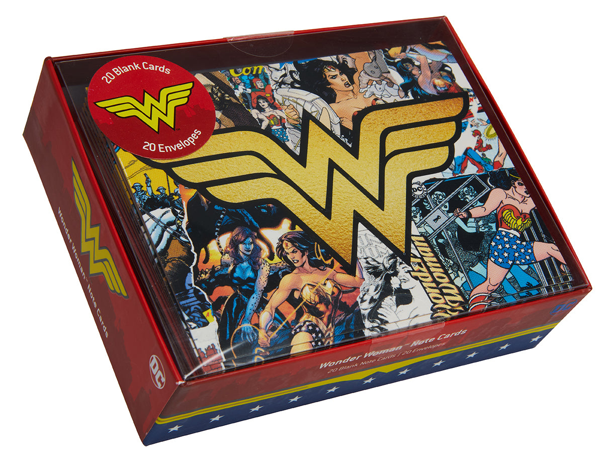 DC Comics Wonder Woman Blank Note Cards Set - Boxed Greeting Cards for Birthday, Thank You, Holiday & Special Occasions - Perfect for Fans & Collectors