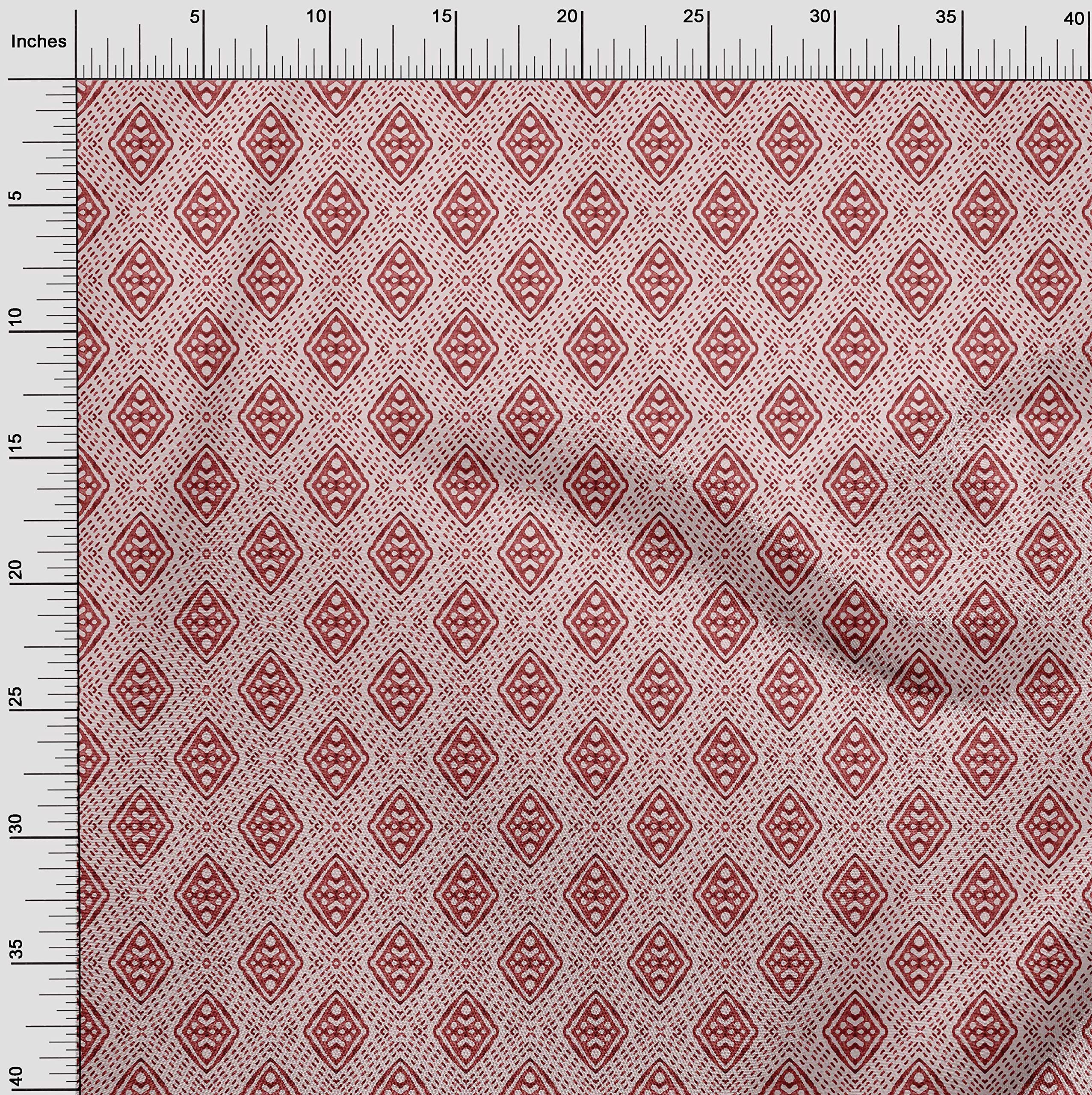 Premium Rayon Pink Salmon Fabric - 56