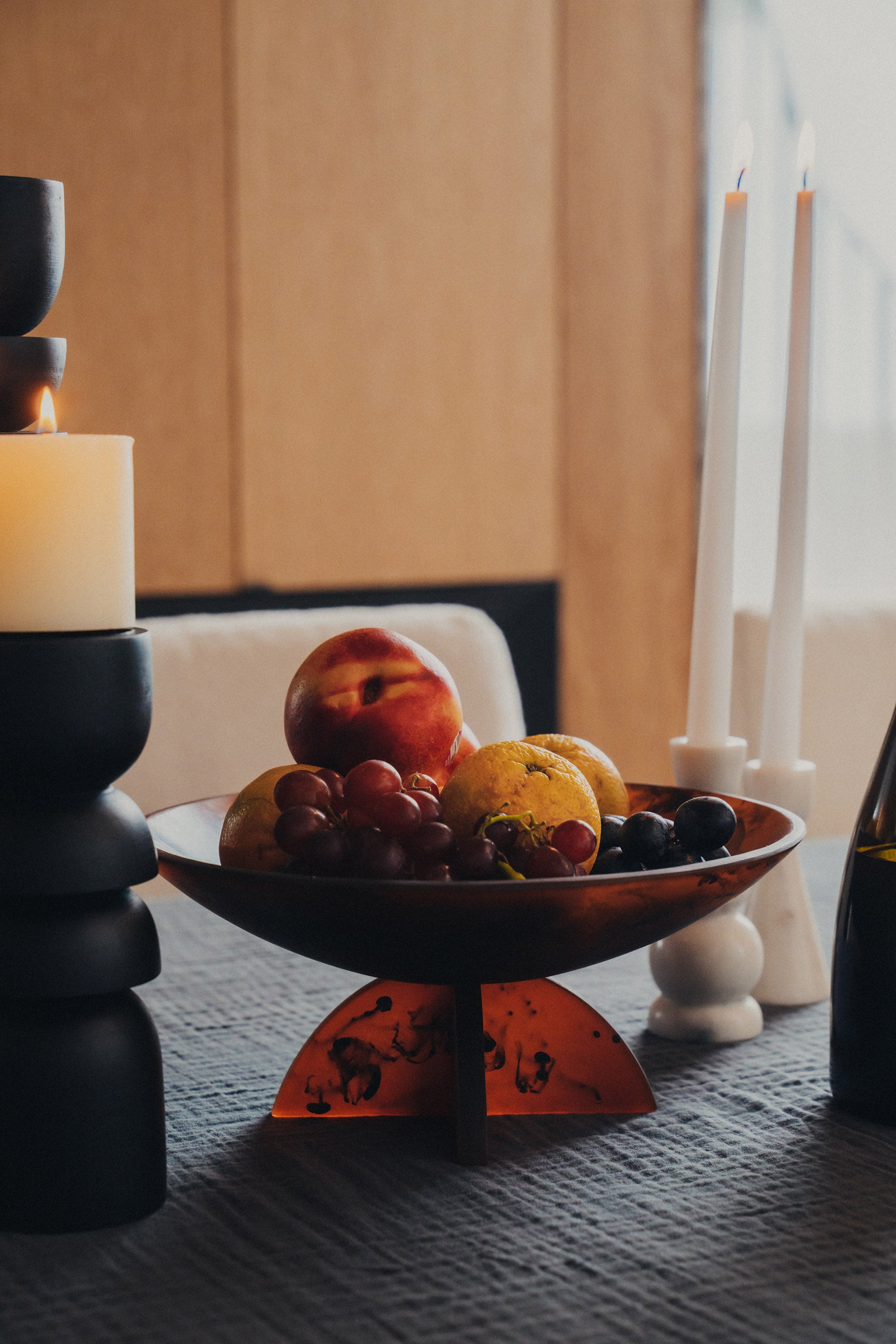Flow Resin Fruit Bowl | Eco-Friendly Handmade Serving Bowl for Fruits, Snacks & Desserts | Perfect for Kitchen, Dining Table & Party Decor