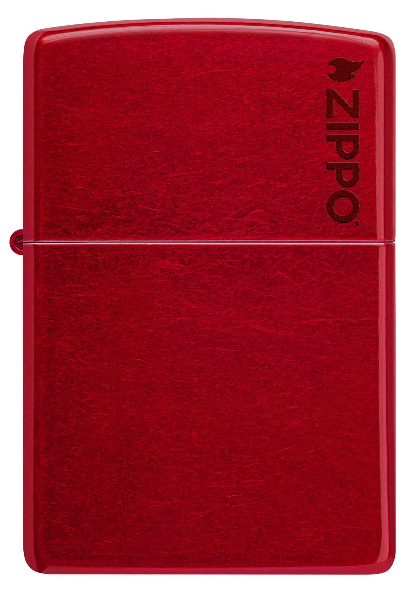 Classic Candy Apple Red Zippo Lighter with Logo - Windproof Refillable Metal Lighter for Camping, Outdoor Adventures & Everyday Carry (EDC)