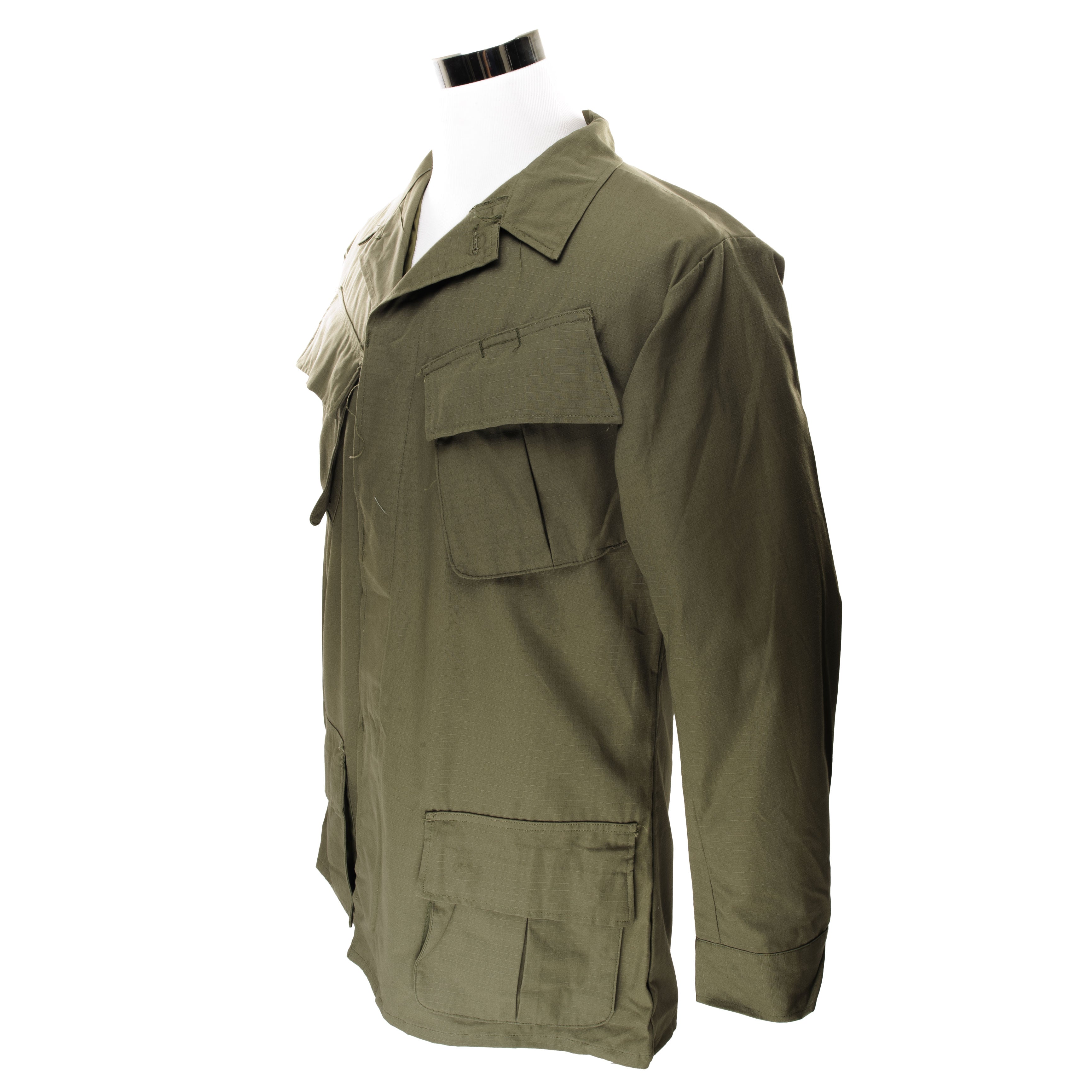 Vintage US Army Tropical Combat Jacket - 1970 Vietnam War Era - Medium Long Size - Brand New - Perfect for Military Reenactments, Outdoor Adventures & Collectors
