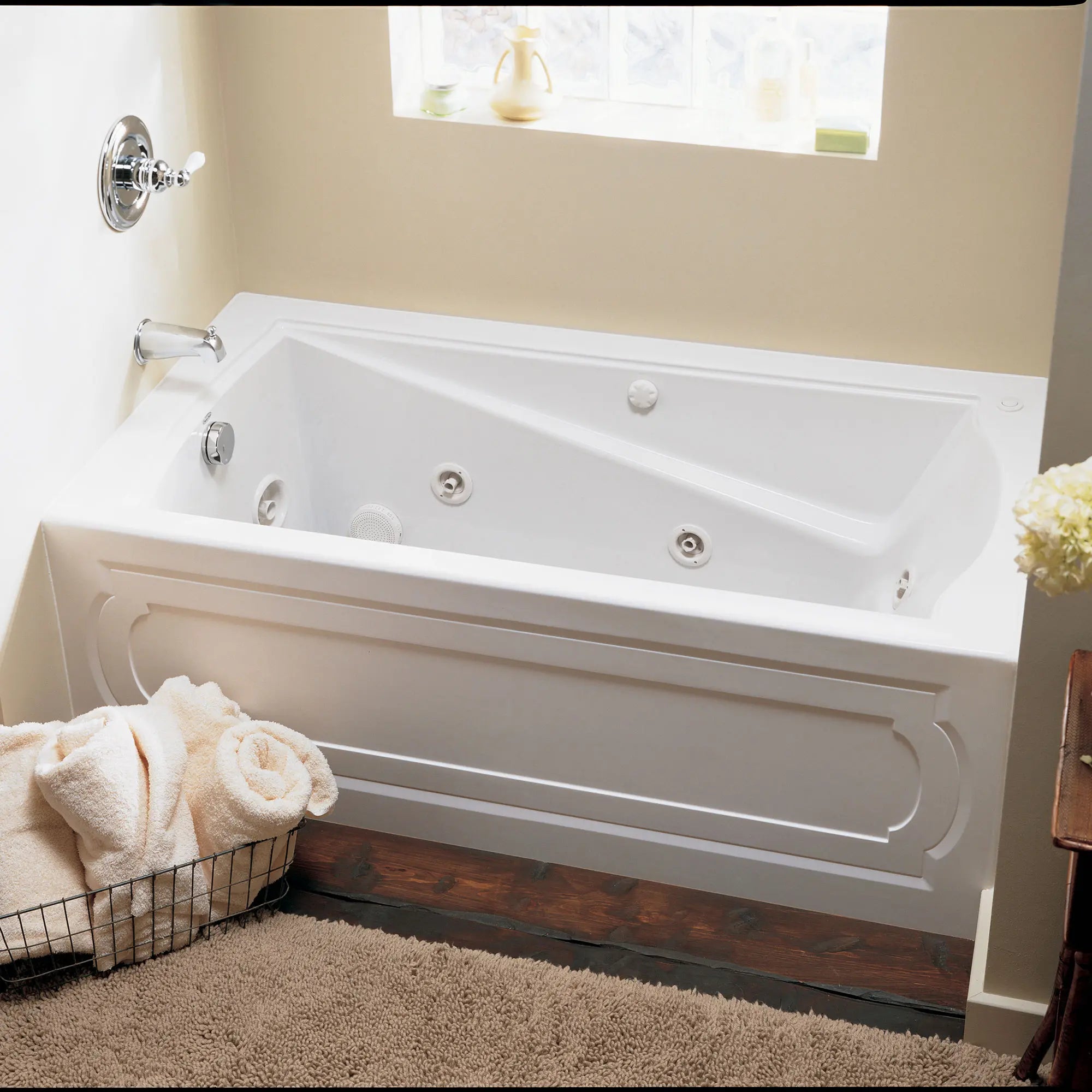 Evolution® 66 x 36 Inch Drop-In Acrylic Bathtub - Freestanding Soaking Tub for Modern Bathrooms, Spa-Like Relaxation at Home