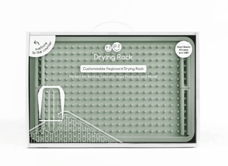 EZPZ Foldable Dish Drying Rack - Space Saving Kitchen Organizer for Plates, Cups & Utensils - Perfect for Small Apartments, RVs & Camping