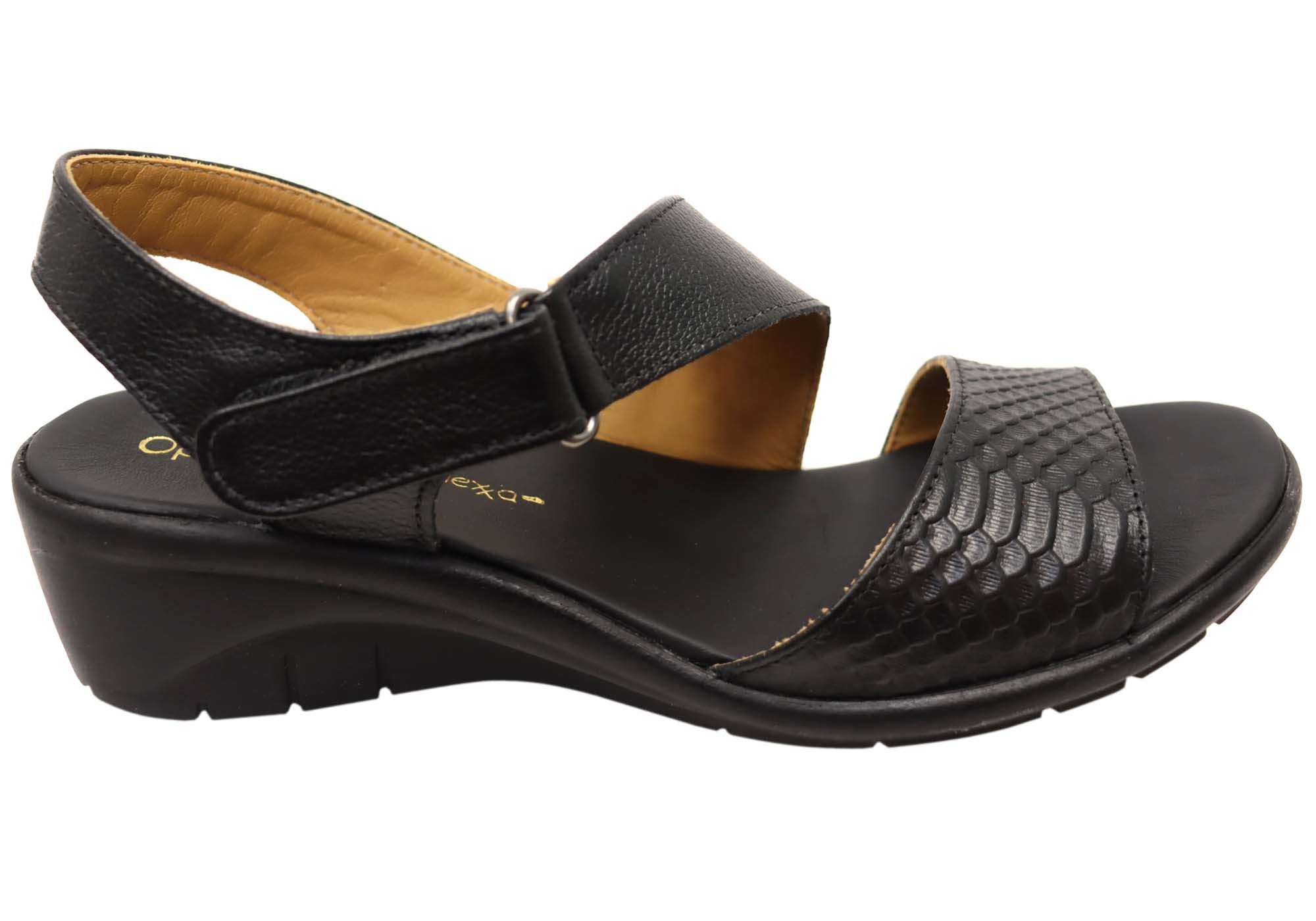 Opananken Helena Women's Comfortable Brazilian Leather Sandals - Stylish & Supportive for Beach, Travel & Summer Outfits