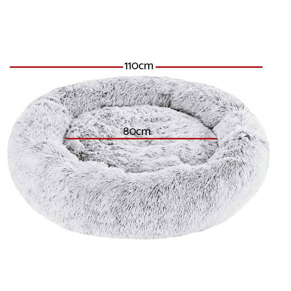 Premium Extra Large Dog Bed & Cat Bed - 110cm Orthopedic Memory Foam Pet Bed in Charcoal - Perfect for Large Breeds, Senior Pets & Comfortable Lounging