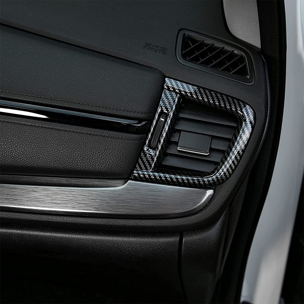 MACHSWON Black Car AC Vent Cover Decoration - Stylish Side Vent Sticker Trim for Honda Vehicles | Perfect for Customizing & Protecting Air Conditioning Outlets