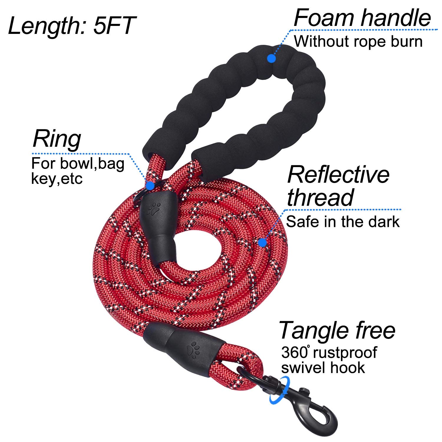 Breathable Step-in Dog Harness for Small & Medium Dogs - Adjustable Puppy & Cat Vest in Red | Perfect for Walking, Training & Outdoor Adventures