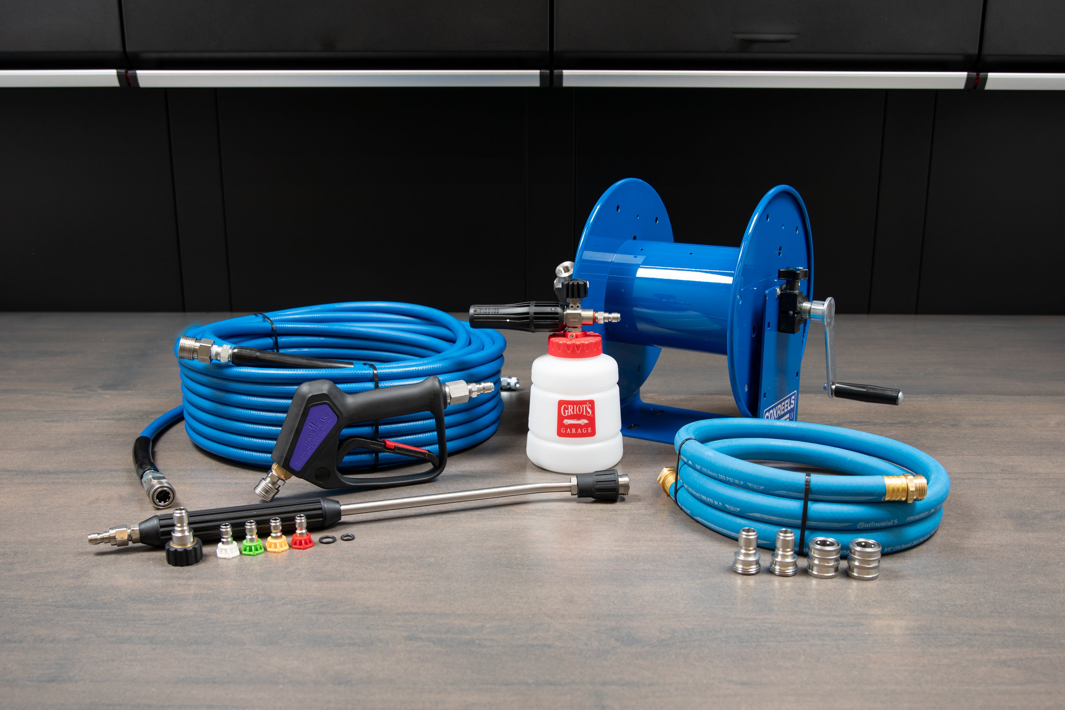 AR Blue Clean Pro Line Wall Mount Accessory Kit for Pressure Washers - Perfect for Garage, Driveway & Outdoor Cleaning