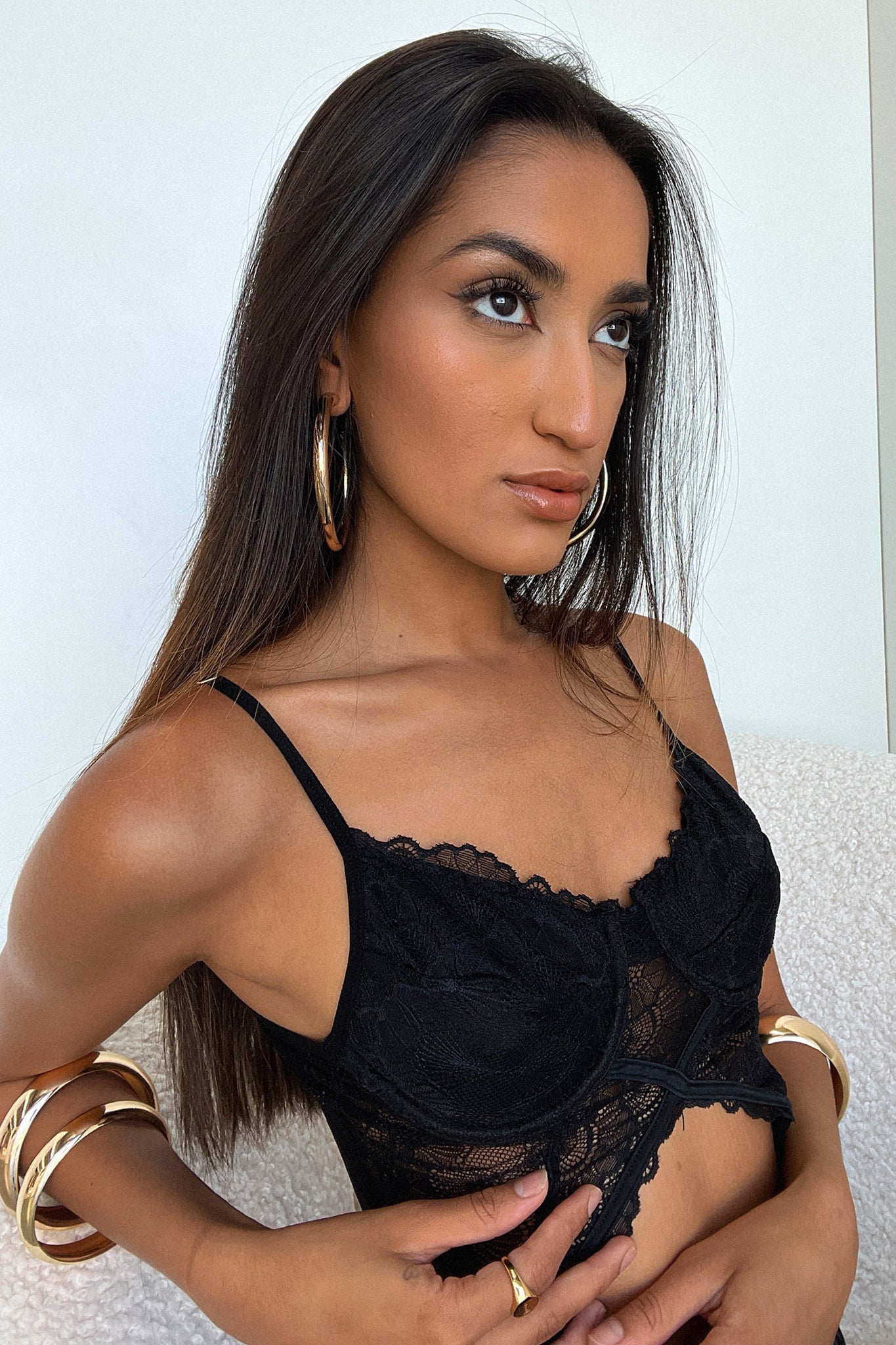 India Hoops Gold Earrings - Traditional Indian Jhumka Earrings for Women, Party & Wedding Jewelry - Perfect for Festivals, Bridal Wear & Special Occasions