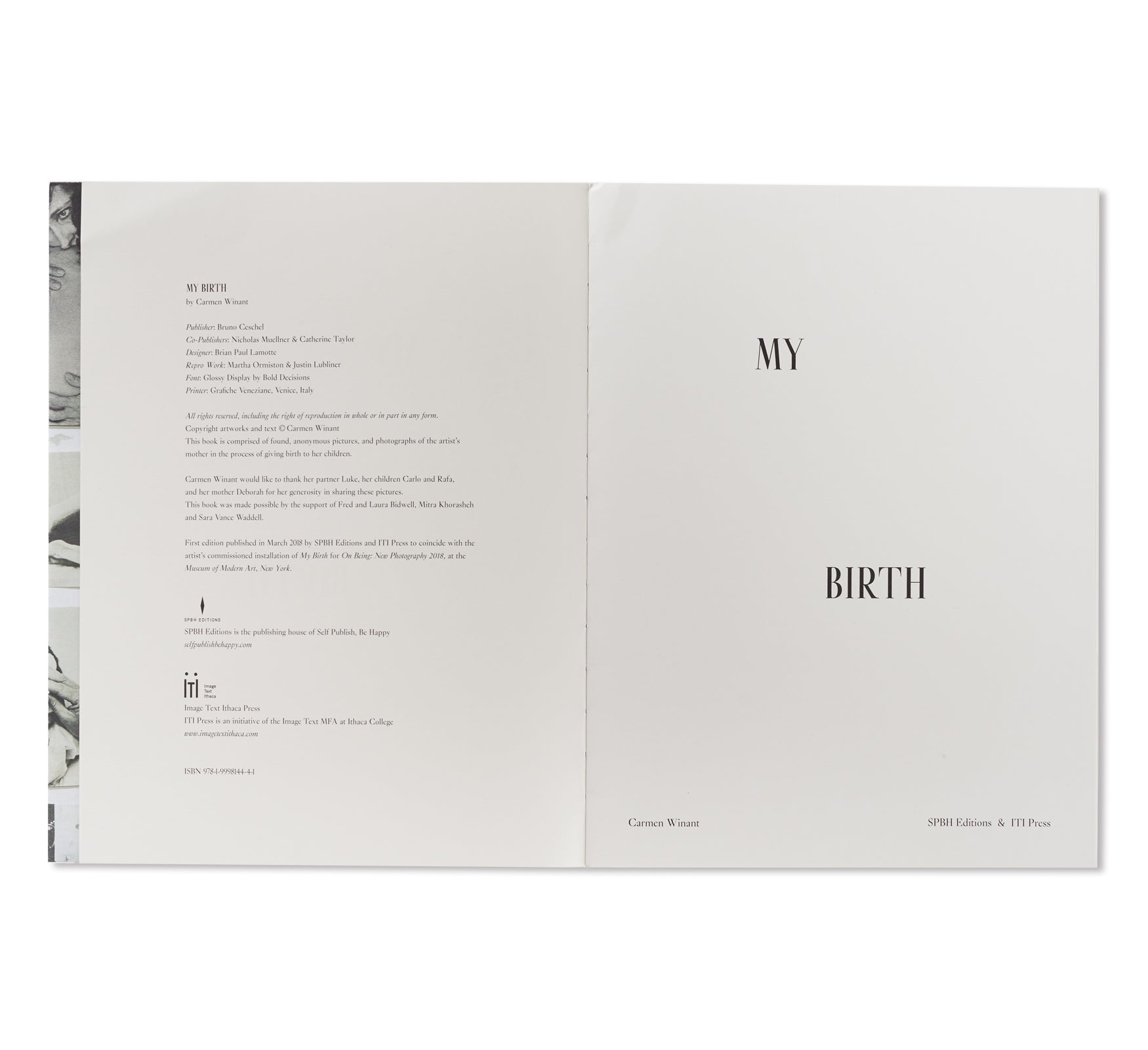 MY BIRTH by Carmen Winant - Feminist Art Photography Book Exploring Motherhood & Identity | Perfect for Art Lovers, Feminist Studies & Contemporary Photography Collections