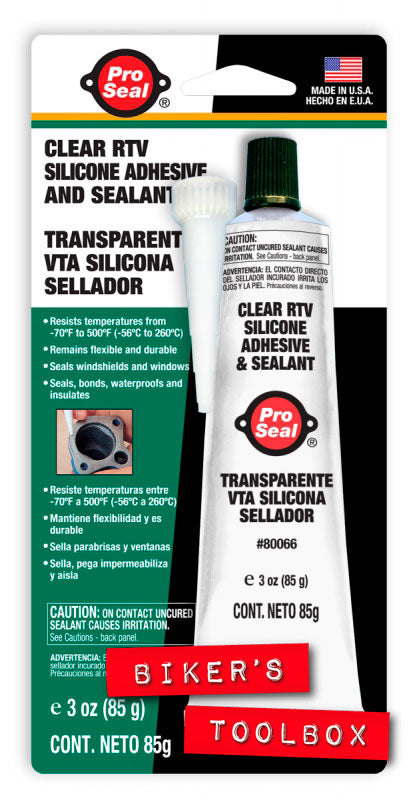 Pro Seal Clear RTV Silicone Adhesive - High Temperature Resistant, Waterproof Sealant for Automotive, Marine, and Home Repairs - Perfect for Gaskets, Engine Parts, and DIY Projects