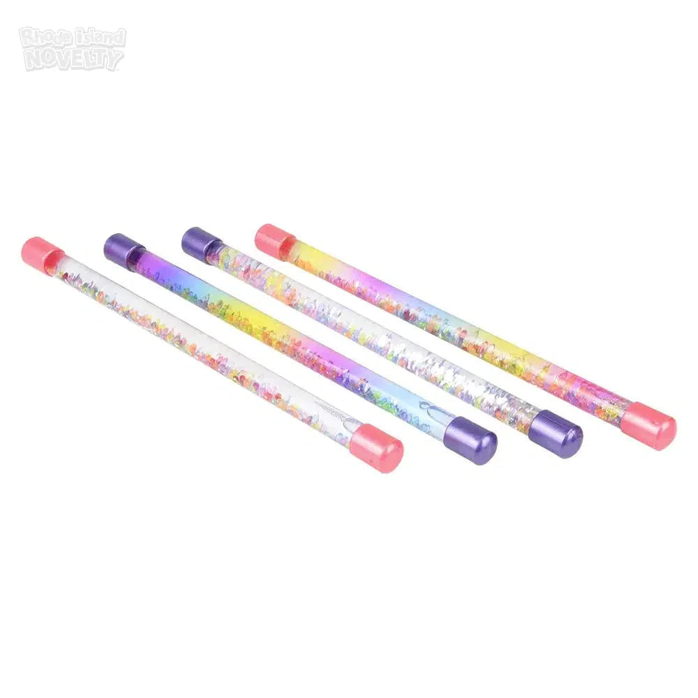 12 Pack Glitter Water Baton Toys for Kids - Fun Light Up Party Favors, Pool & Outdoor Play, Birthday Gifts, Summer Activities