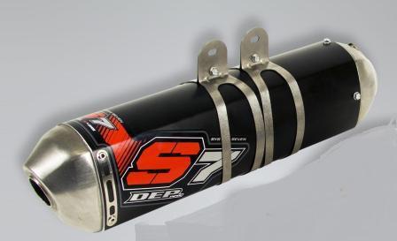DEP S7R Muffler Exhaust System - Compatible with DEP Header Pipe & Mid Section for Honda CRF250R 2014-2017 | High Performance Motorcycle Exhaust for Off-Road & Motocross Racing