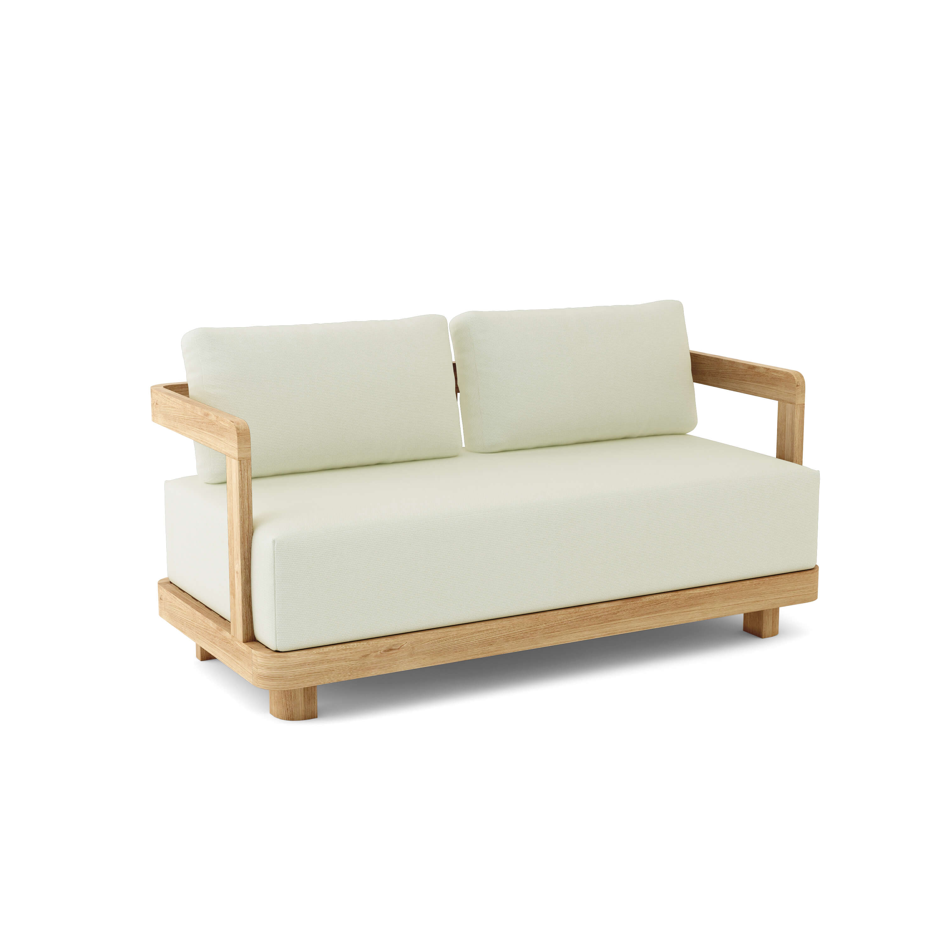 Granada Deep Seating Loveseat - Comfortable Outdoor Patio Sofa for Two, Weather-Resistant Cushioned Loveseat with Sturdy Frame - Perfect for Backyard, Garden, Poolside or Deck Relaxation