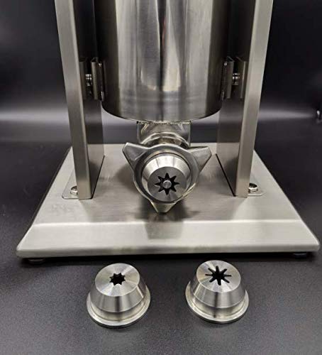 3 Sizes Stainless Steel Hollow Churro Nozzles - Professional Attachment for Spanish Churro Maker Machines - Perfect for Bakeries, Food Trucks & Home Cooking