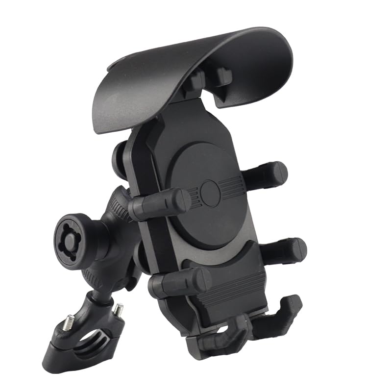 Universal Motorcycle & Bicycle Phone Mount Holder - Secure Clip with Protective Cap for iPhone, Samsung & Smartphones (KOCT067) | Perfect for Road Trips, Commuting & Outdoor Adventures