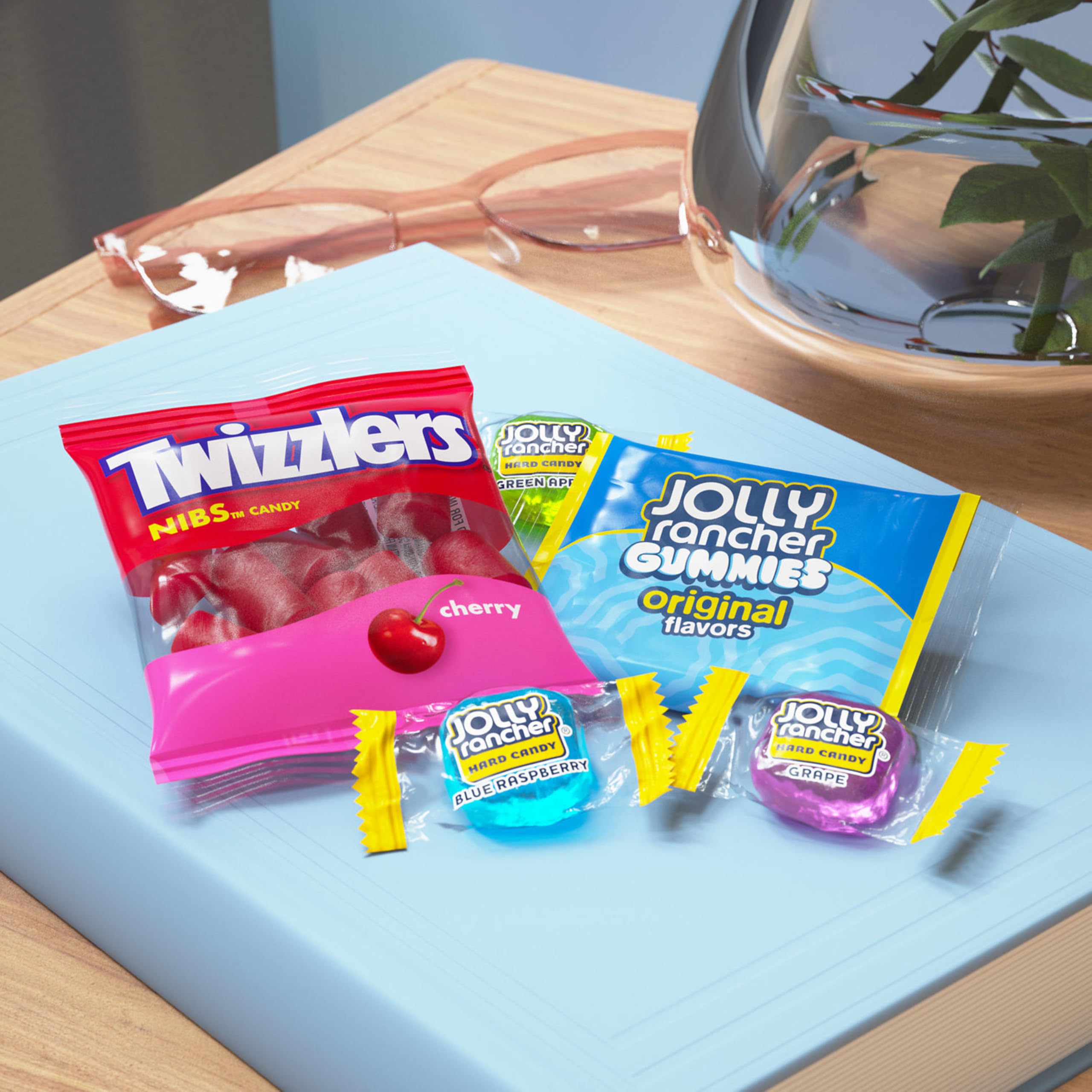 JOLLY RANCHER & TWIZZLERS Assorted Fruit Flavored Candy Party Pack - 43.03 oz Bulk Bag | Perfect for Halloween, Birthday Parties, Movie Nights & Office Treats