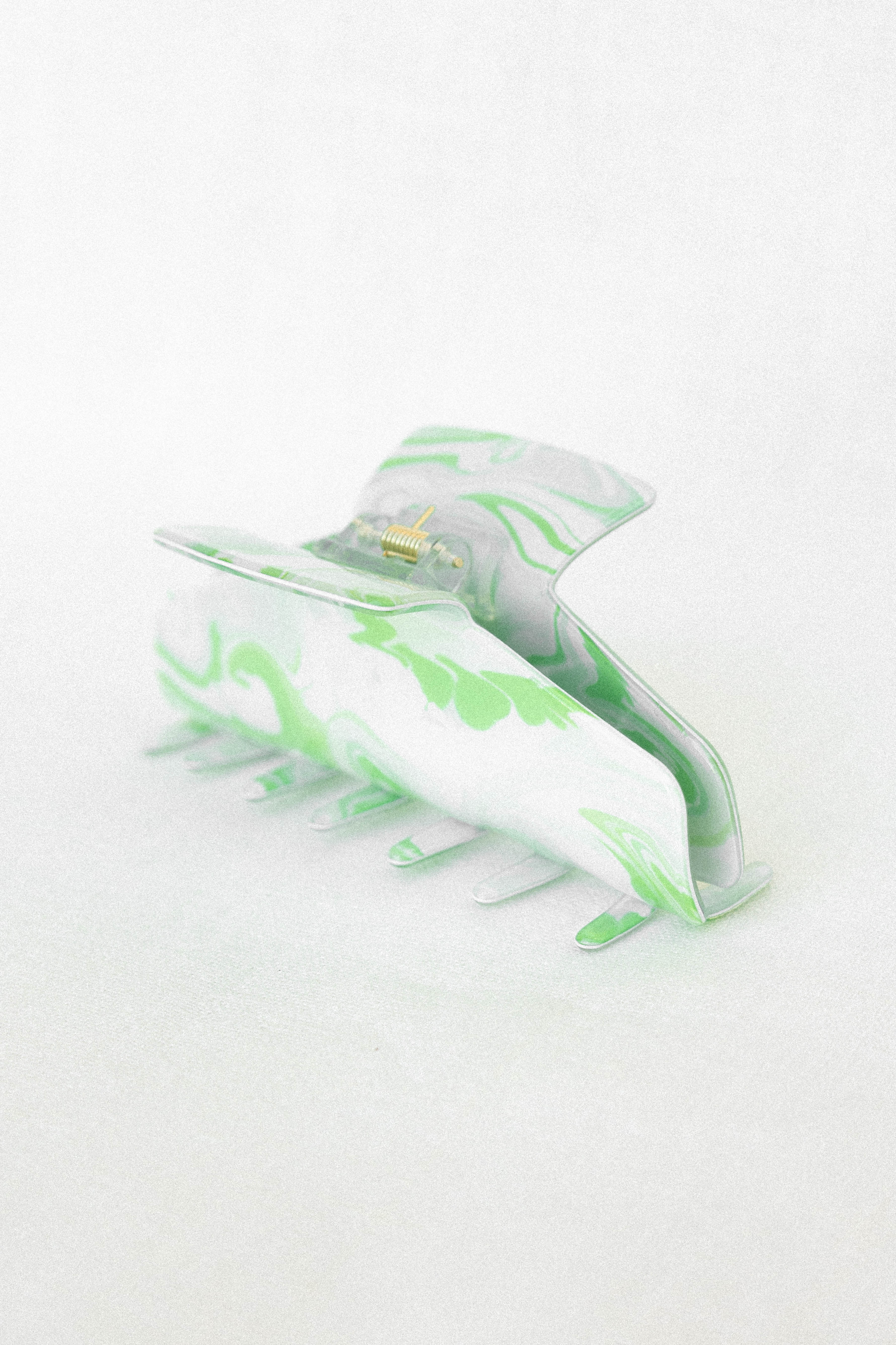 Allie Hair Clip - Green Swirl Hair Accessories for Women & Girls | Perfect for School, Parties, Weddings & Everyday Wear