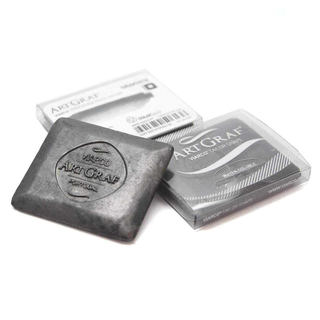 Art Graf Water-Soluble Tailors Chalk Square Disc - Graphite Color for Fabric Marking, Sewing & Quilting - Perfect for Dressmaking, Alterations and DIY Craft Projects