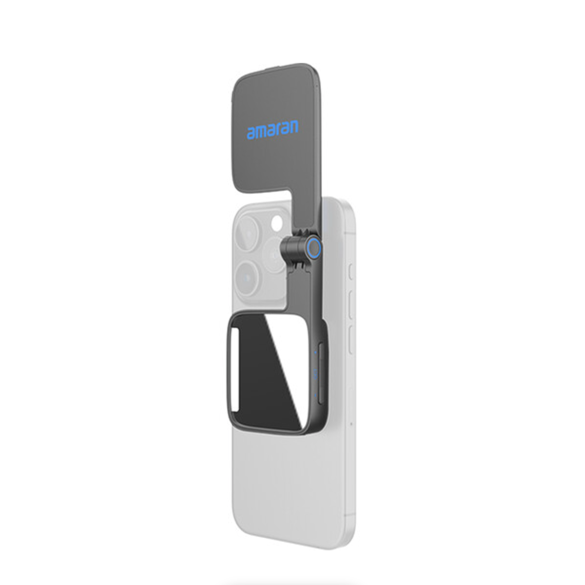 Amaran Go Mini MagSafe LED Light - Portable Video Lighting for iPhone, DSLR & YouTube (Charcoal) - Perfect for Vlogging, Live Streaming & Photography
