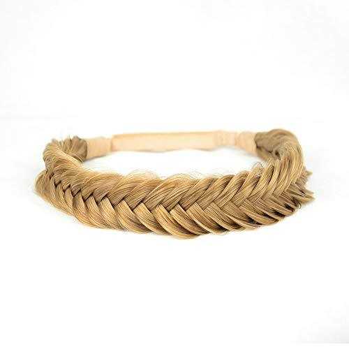 Elegant Fishtail Braided Headband - Stretchy Elastic Hair Accessory for Women & Girls - Perfect for Weddings, Parties, and Everyday Wear