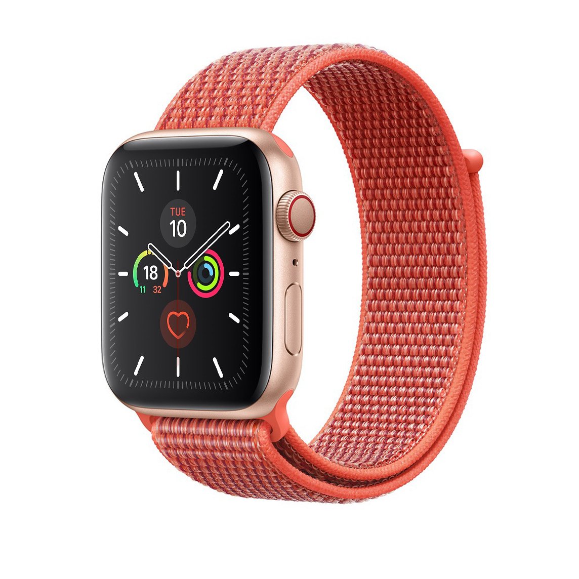 Sport Loop Band for Apple Watch - Soft Nylon Strap, Lightweight & Breathable, Compatible with All Apple Watch Models (Nectarine Color) - Perfect for Running, Workouts & Everyday Wear