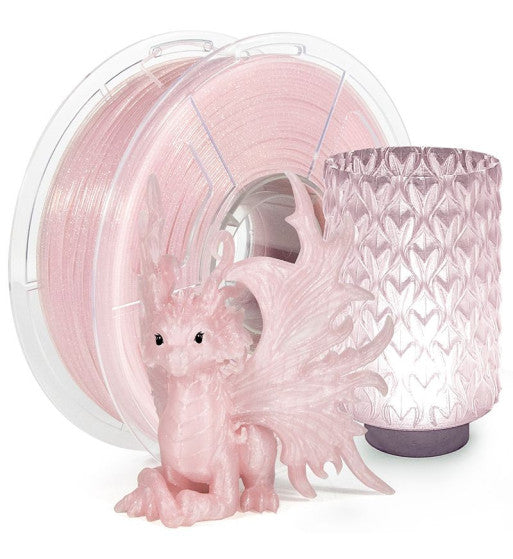 D3D Premium PLA Clear Glitter Filament 1.75mm - Bambu Lab AMS Compatible, 1kg Spool, Multiple Color Options for 3D Printing, DIY Crafts & Cosplay Props