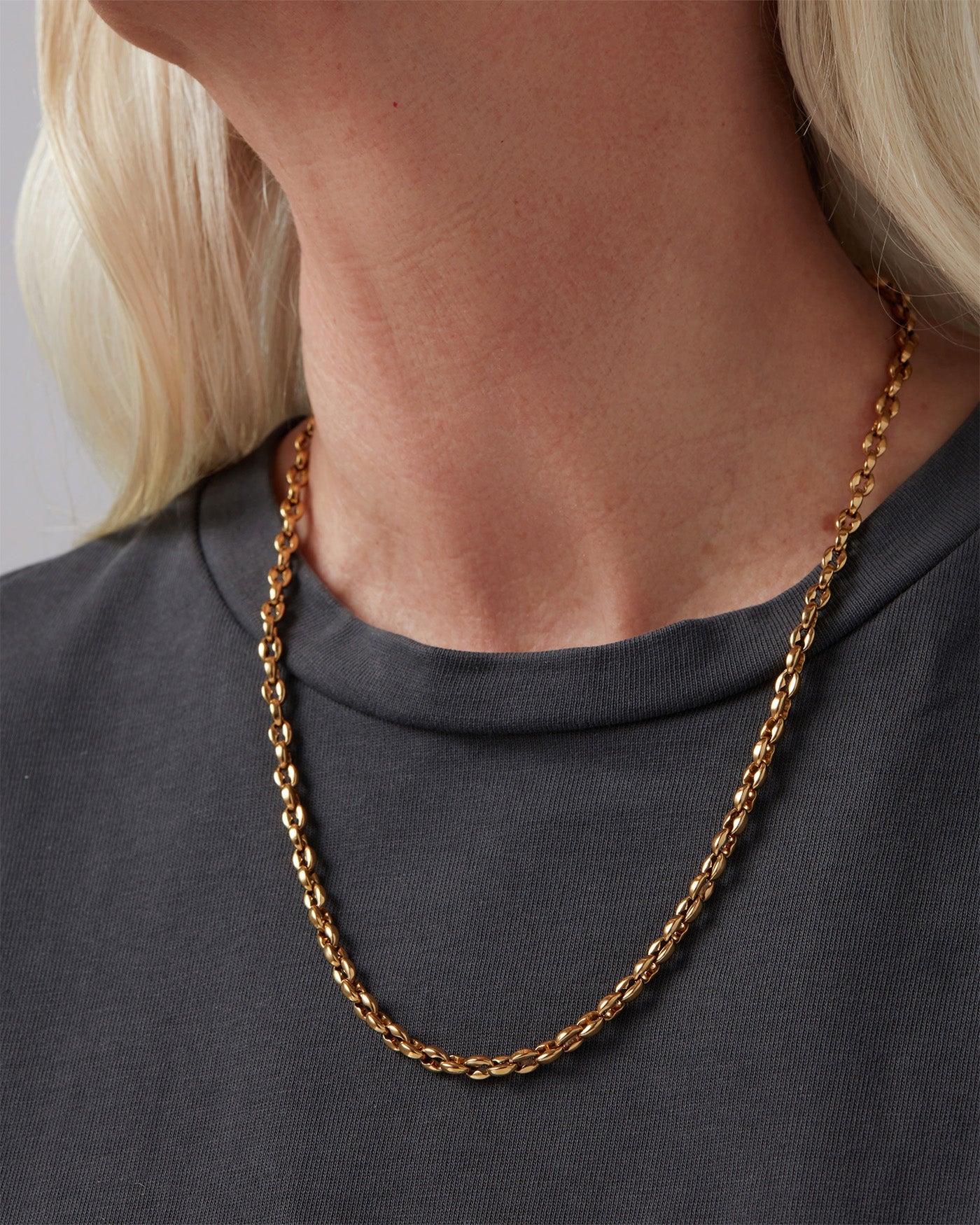 Dhani Chain Gold Necklace for Women - 14K Real Gold Plated Elegant Jewelry - Perfect for Parties, Weddings & Special Occasions