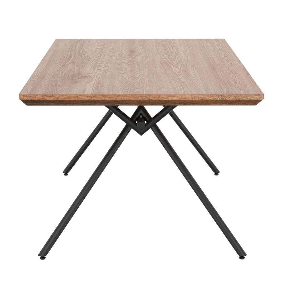 Bronx/Talon 5-Piece Dining Set - Natural Wood Table with Charcoal Gray Chairs - Perfect for Small Spaces, Apartments & Cozy Kitchens
