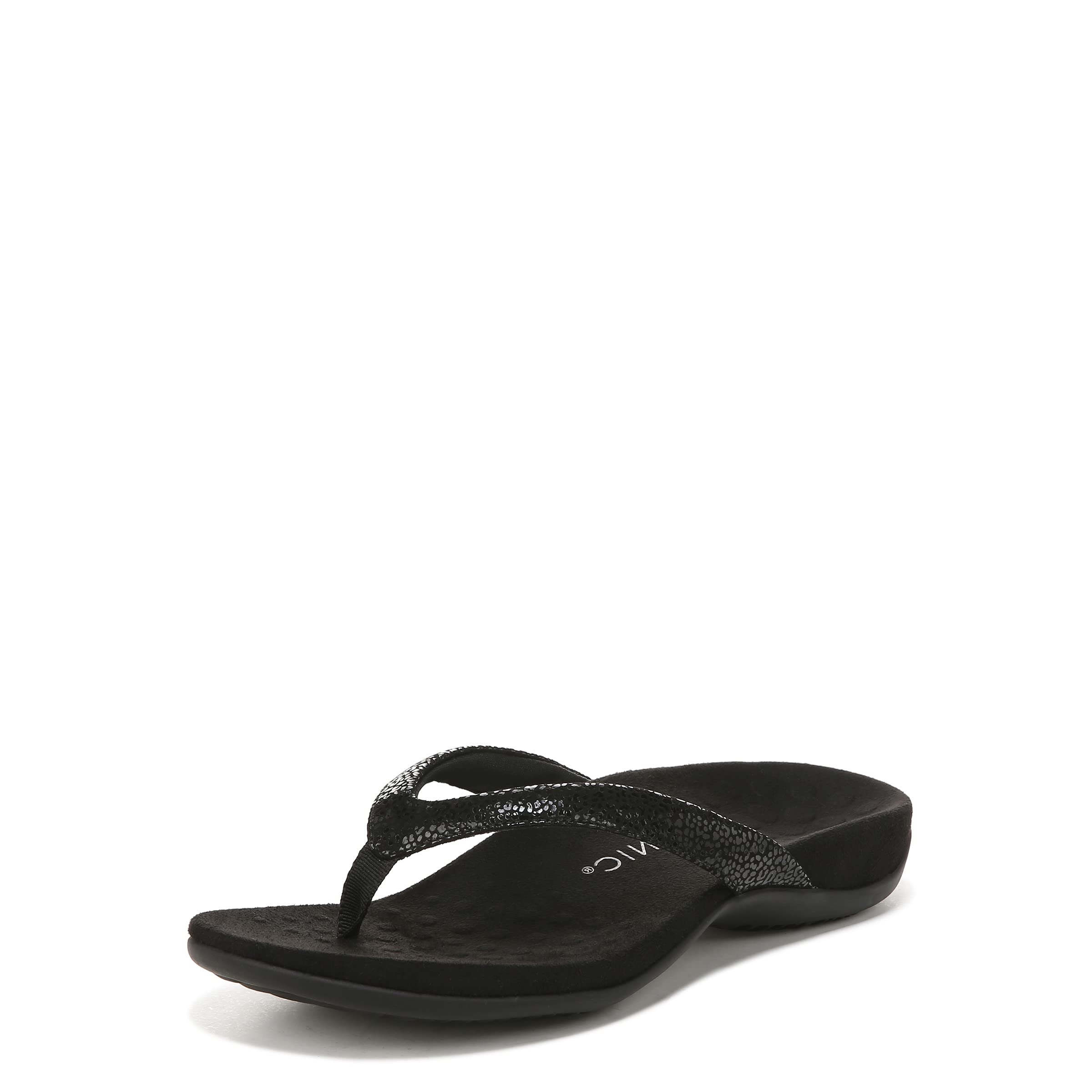Vionic Women's Rest Dillon Toe Post Sandals - Orthotic Arch Support Flip Flops with Three-Zone Comfort for Plantar Fasciitis Relief | Casual Summer Beach Sandals for Walking, Travel & Everyday Wear
