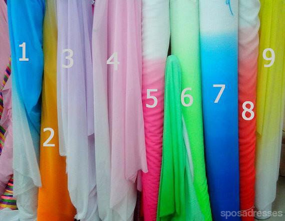 Ombre Blue Chiffon Sweetheart Neckline Long Evening Prom Dress - Elegant Custom Party Gown for Formal Events | Perfect for Prom, Homecoming, and Special Occasions