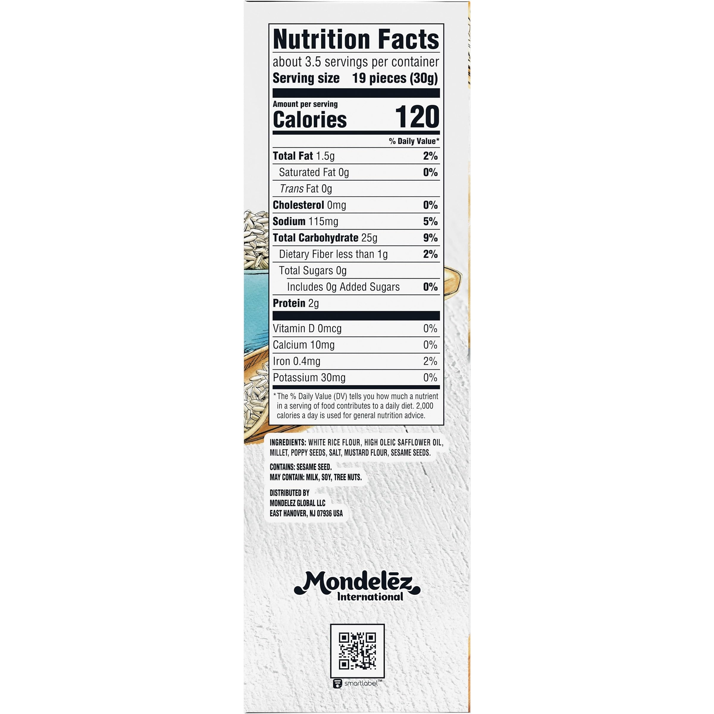 Good Thins Mixed Seed Rice Snacks - Gluten Free Crackers, Healthy Snack for Adults & Kids, 3.5 oz - Perfect for Lunchboxes, Office Snacks & On-the-Go Energy