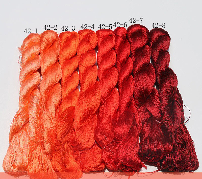 400m Suzhou Embroidery Mulberry Silk Thread - Premium Handmade Chinese Embroidery Yarn for Needlework, Cross Stitch & DIY Crafts - Perfect for Traditional Costumes, Home Decor & Gift Making