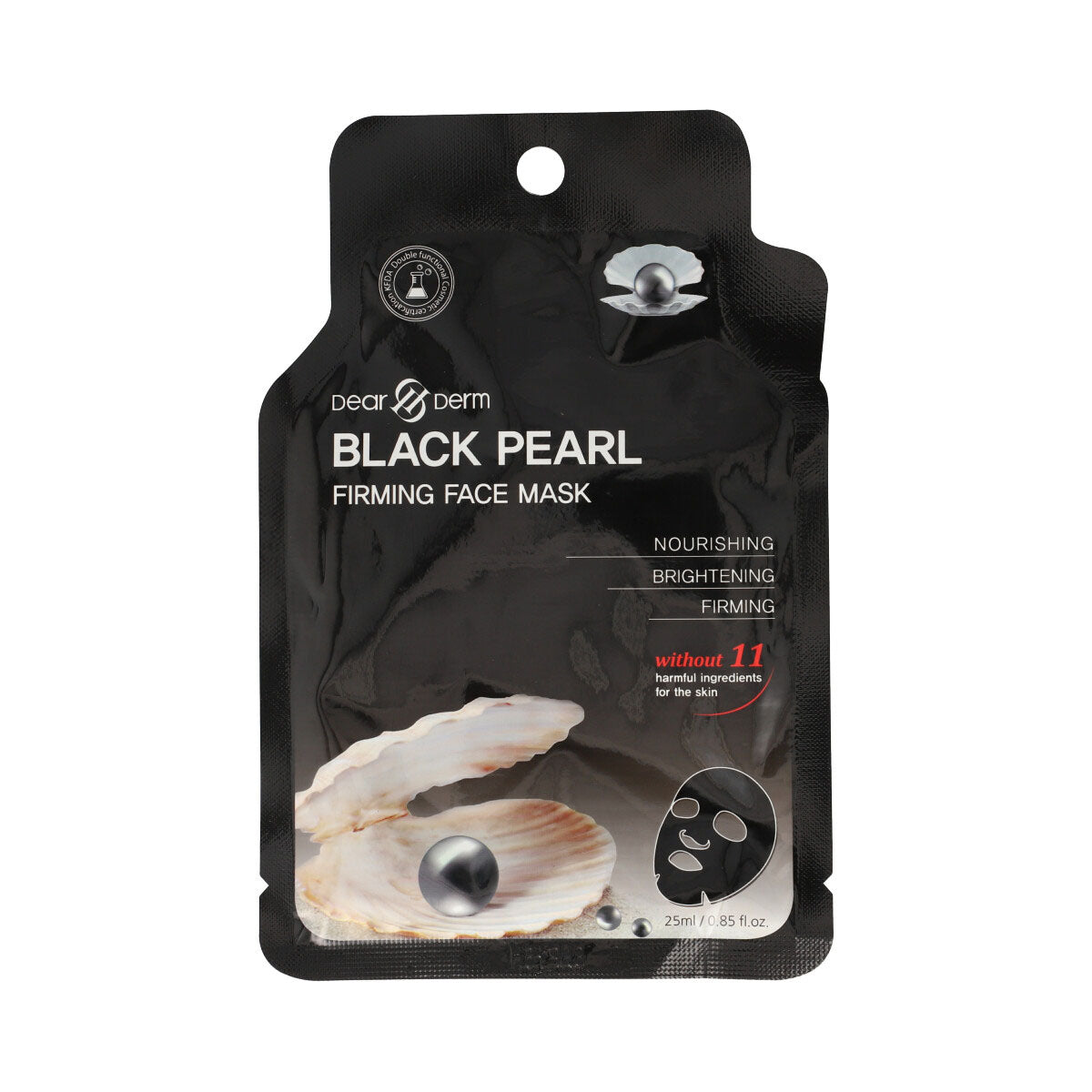 Black Pearl Face Mask - Hydrating & Anti-Aging Sheet Mask for Glowing Skin | Perfect for Daily Skincare Routine & Spa Night