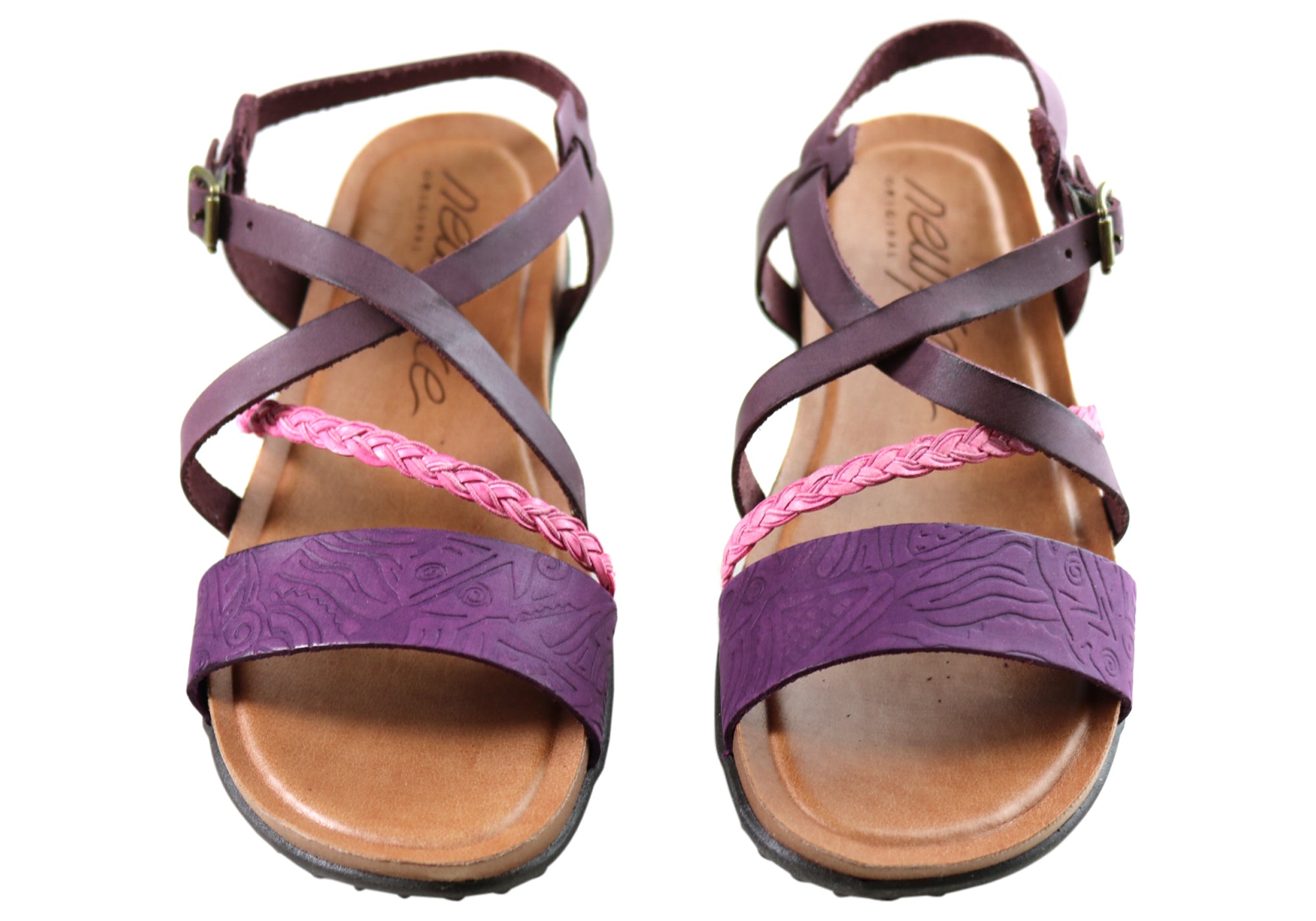 Laurina Women's Comfortable Leather Sandals - Handmade in Brazil - Casual Summer Walking Shoes for Beach, Travel & Everyday Wear