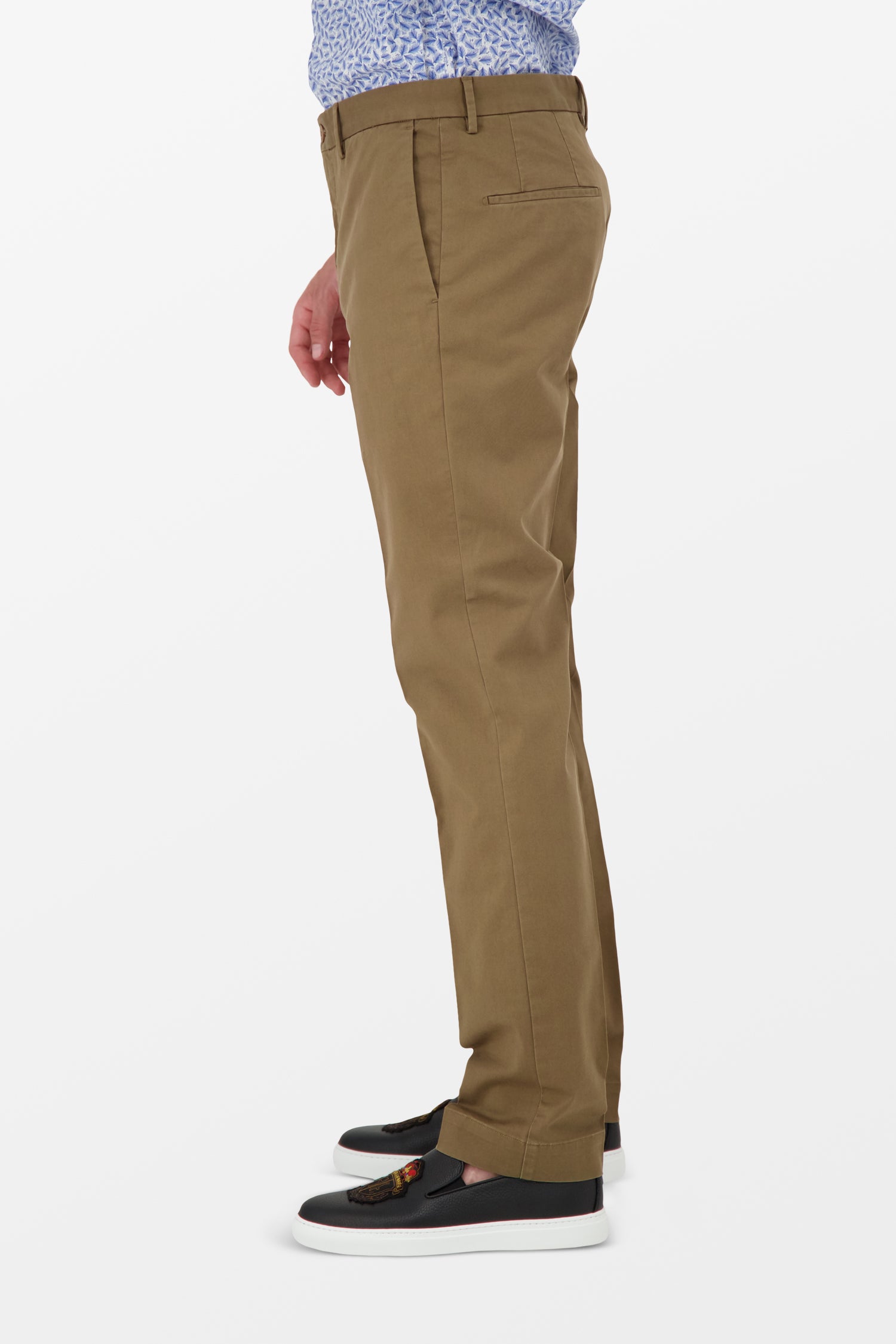 Premium Incotex Brown Dress Pants for Men - Classic Slim Fit Business Casual Trousers - Perfect for Office, Weddings & Formal Events