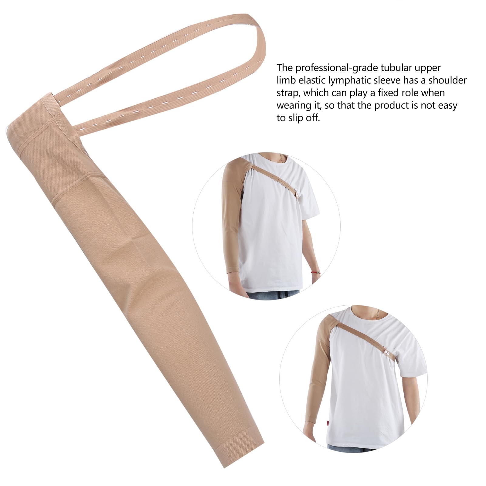 Medical Compression Arm Sleeve for Lymphedema Relief - Post Mastectomy Recovery Sleeve with Elastic Support for Arm Swelling (XL) - Ideal for Daily Wear, Exercise & Post-Surgery Comfort