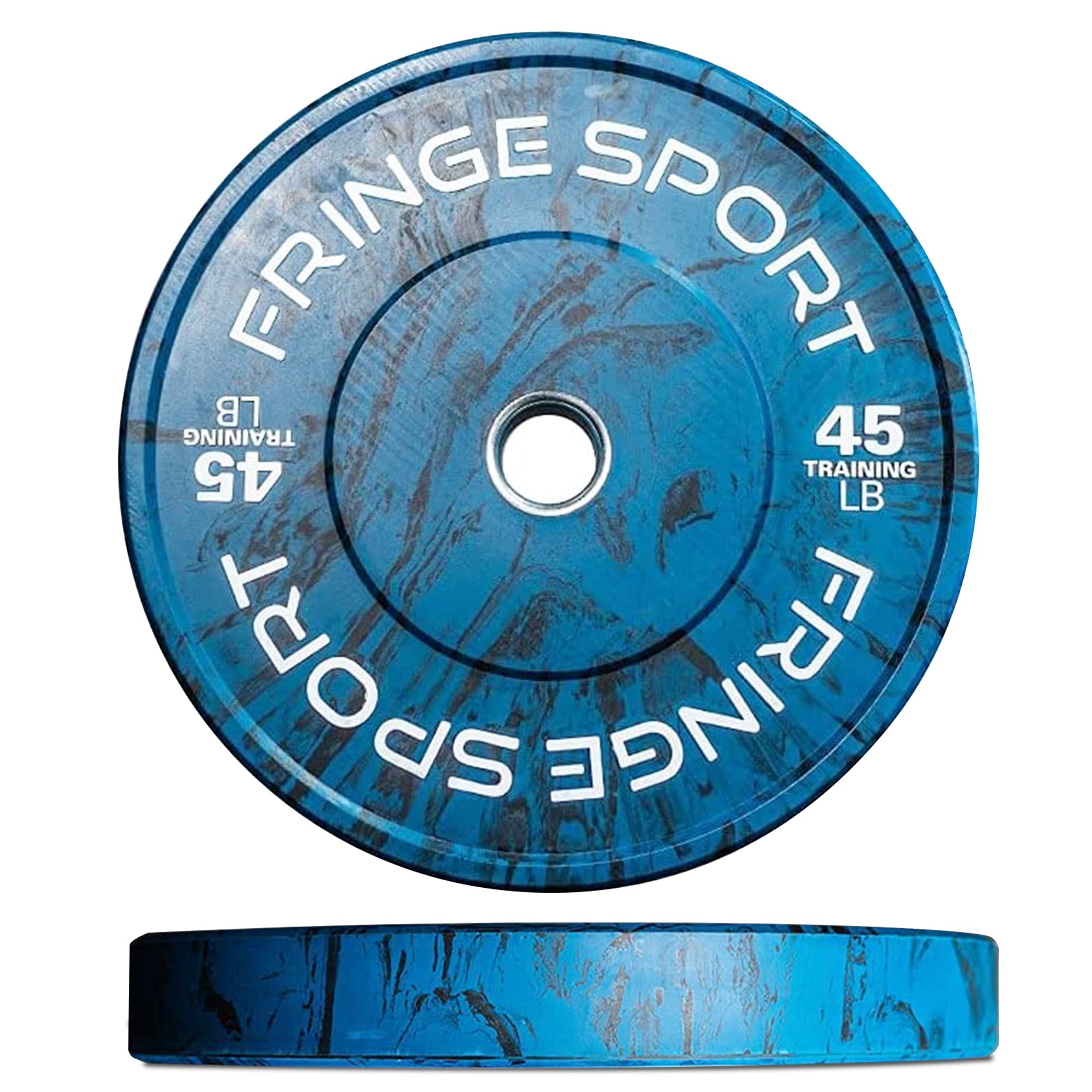 FringeSport Savage Bumper Plates Set - Olympic Rubber Weight Plates with Steel Insert (10lb-460lb) for CrossFit, Powerlifting & Home Gym Strength Training